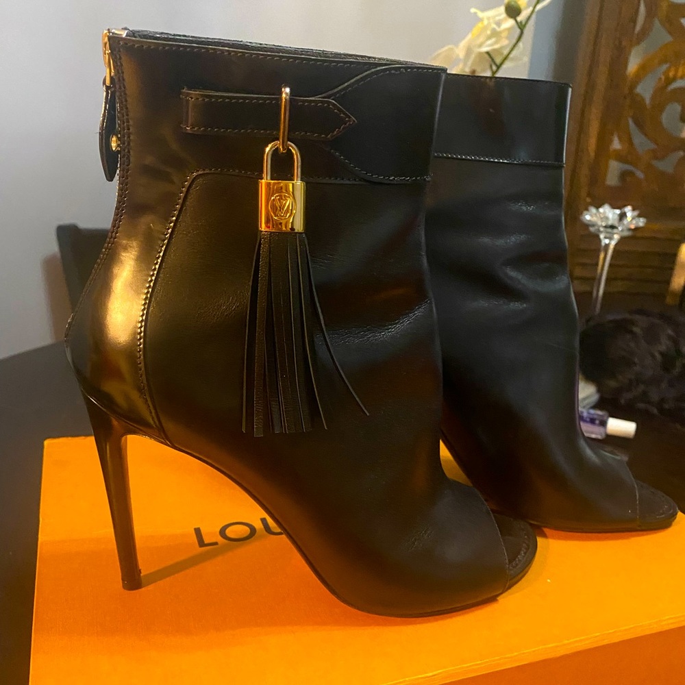 Louis Vuitton tassel booties